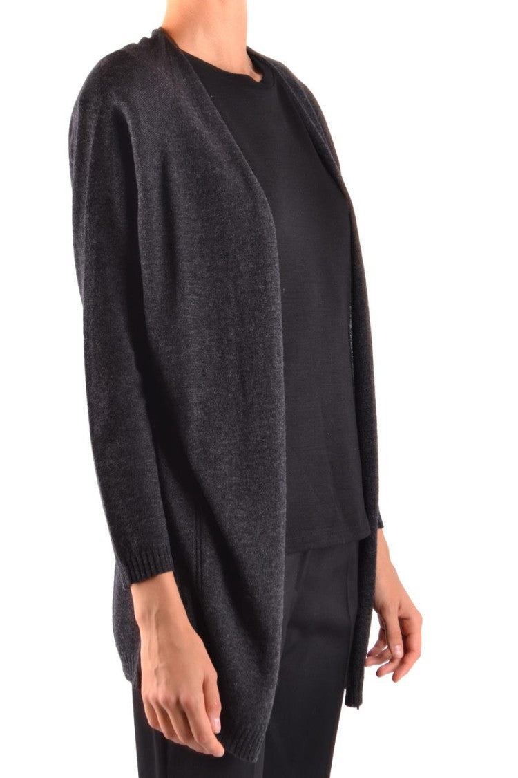 Woolrich Open-Front Knit Sweater With Ribbed Cuffs