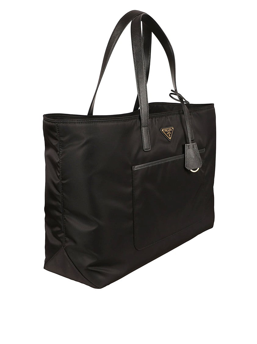 Prada Rectangular Tote Bag With Saffiano Leather Handles