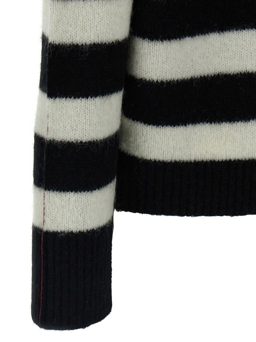 Marc Jacobs Alpaca-Wool Blend Striped Sweater