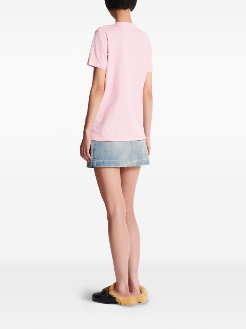 Balmain Relaxed Fit Pale Pink Top