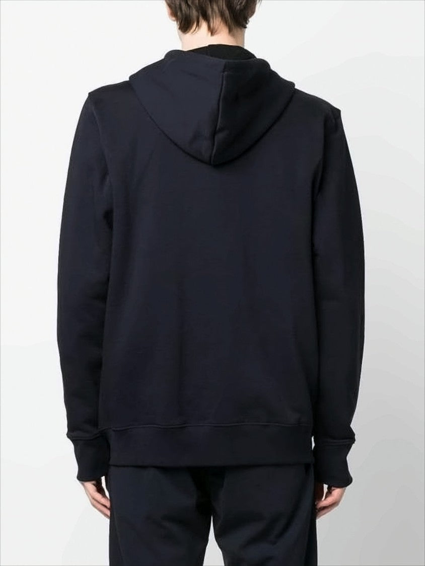 Paul Smith Full Zip Hooded Sweatshirt With Embroidered Detail