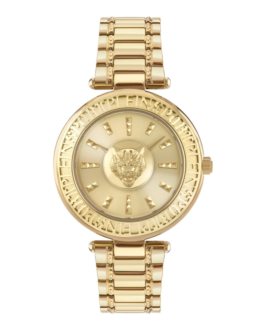 Plein Sport Opium Bracelet Watch With Champagne Sunray Dial And Lion Motif