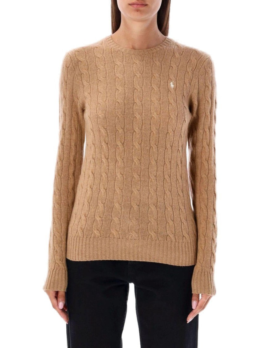 Polo Ralph Lauren Classic Cable Knit Sweater With Round Neckline