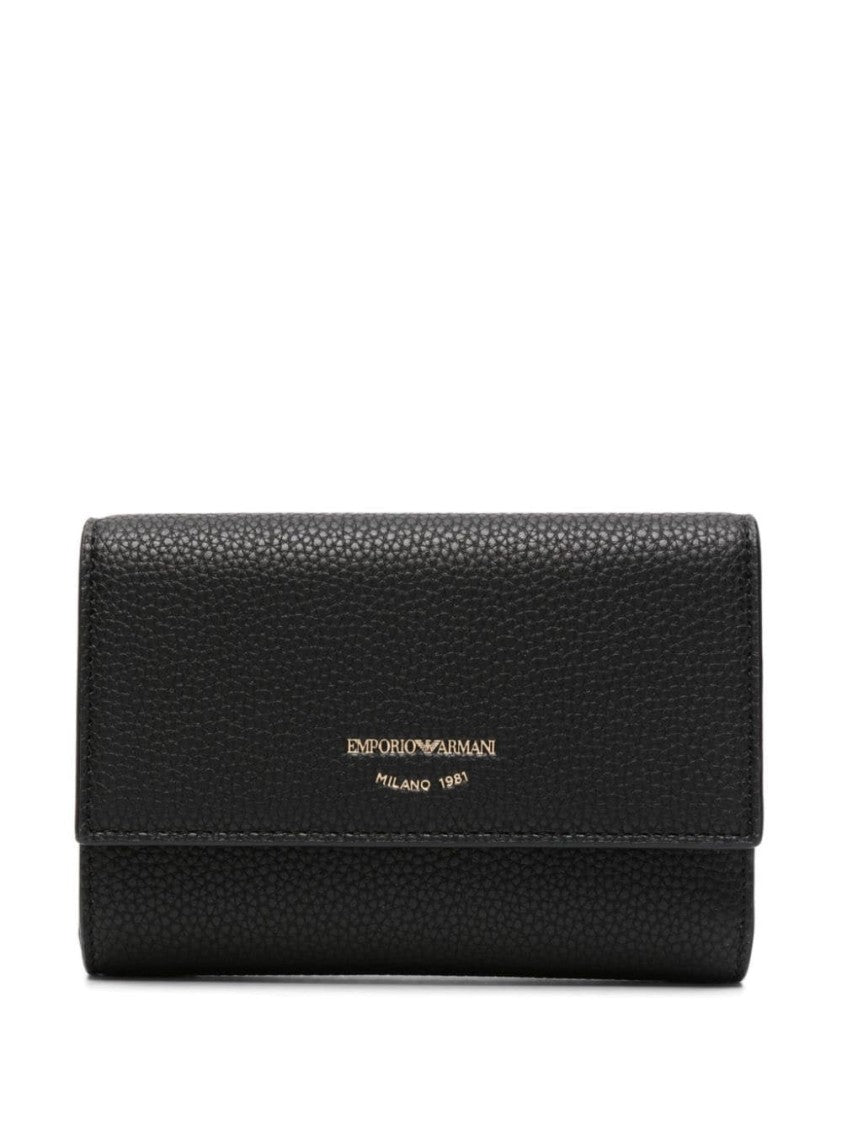 Emporio Armani Textured Black Wallet