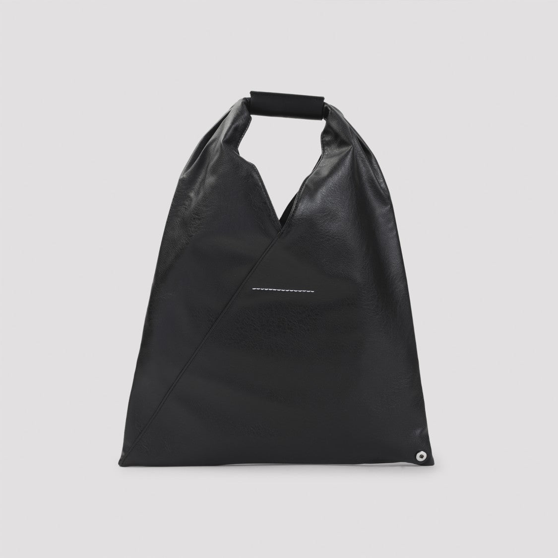 Mm6 By Maison Margiela Triangular Black Bag With Structured Handle