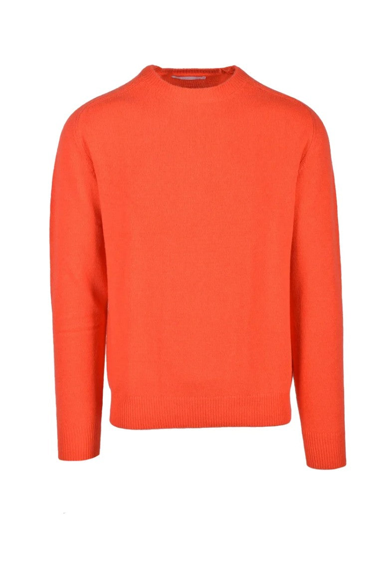 Hammond Orange Crewneck Cotton Sweater