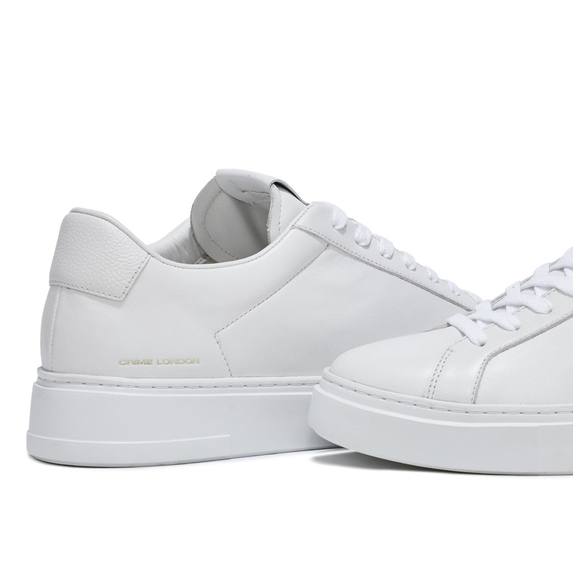Crime London Extralight Sneakers In Soft White Leather