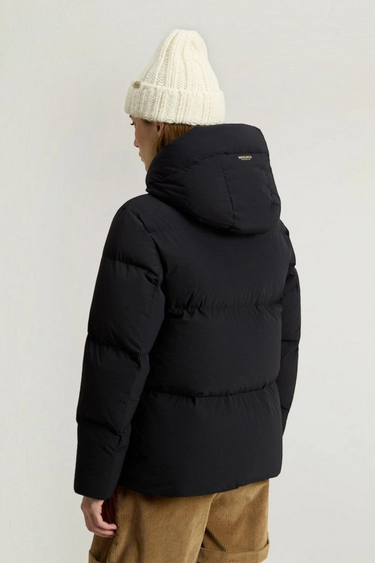 Woolrich Black Hooded Polyamide-Blend Puffer Jacket