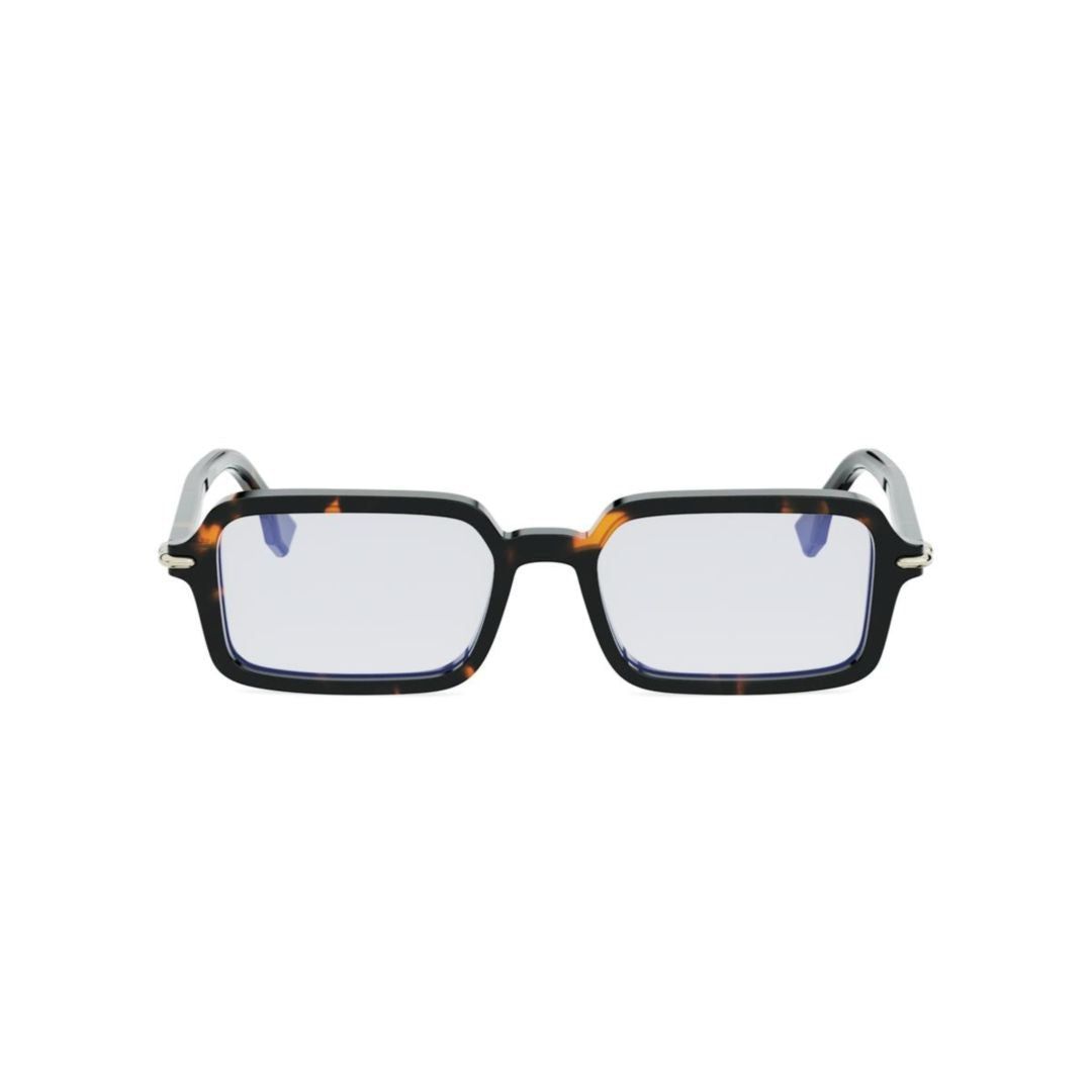 Fendi Fe40174i Bold Rectangular Frame Eyeglasses