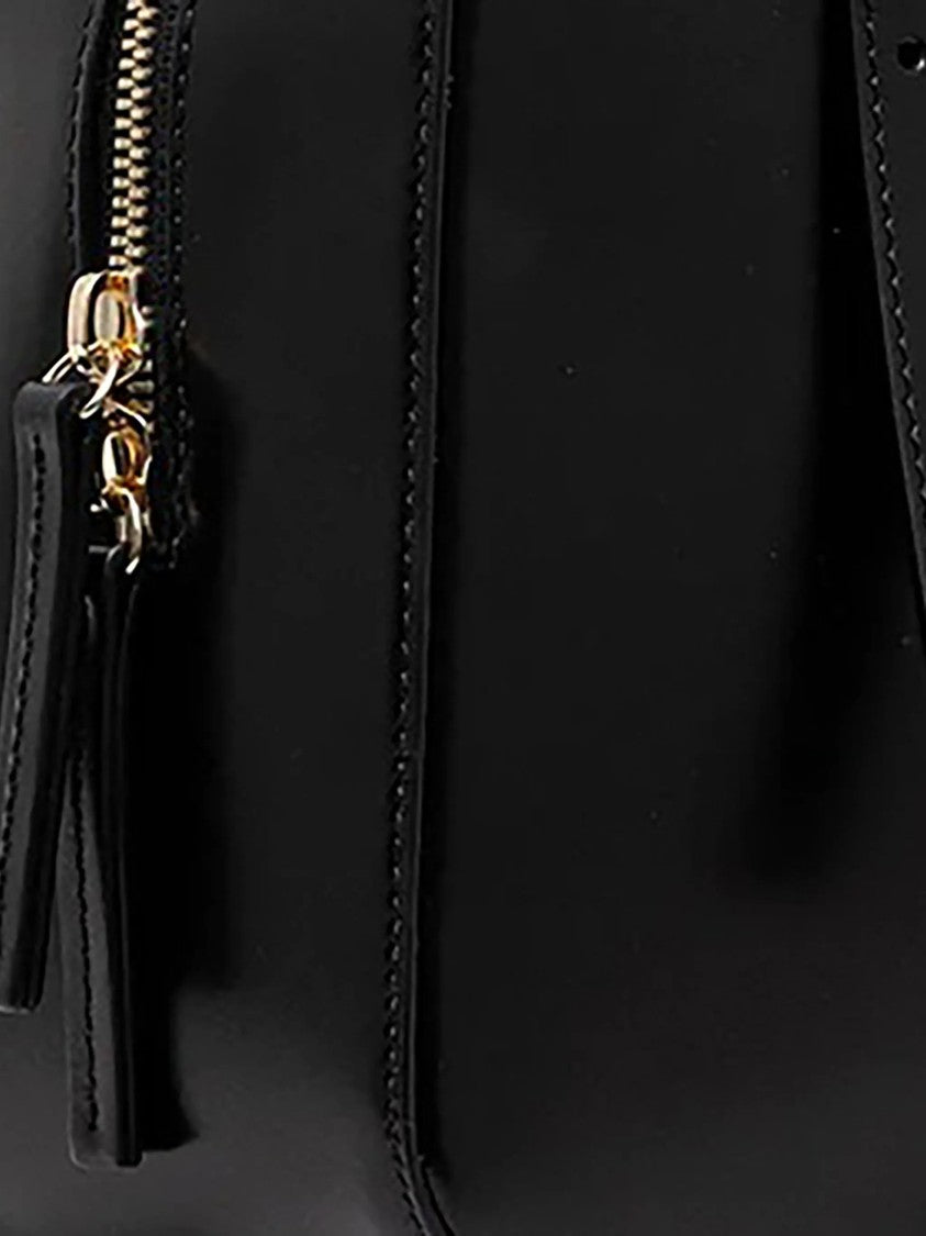 A.P.C. Burgundy Virginie Glossy Leather Shoulder Bag