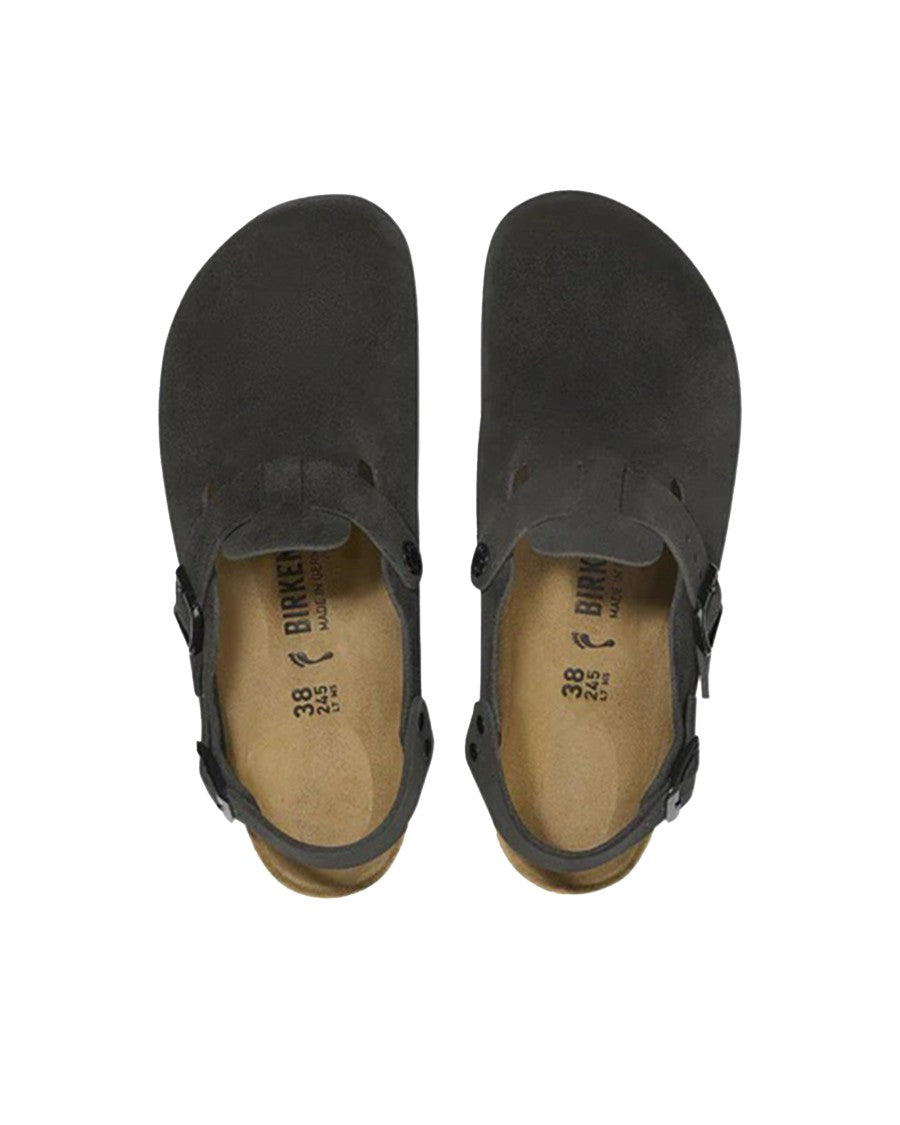 Birkenstock Classic Black Tokio Clogs With Adjustable Strap