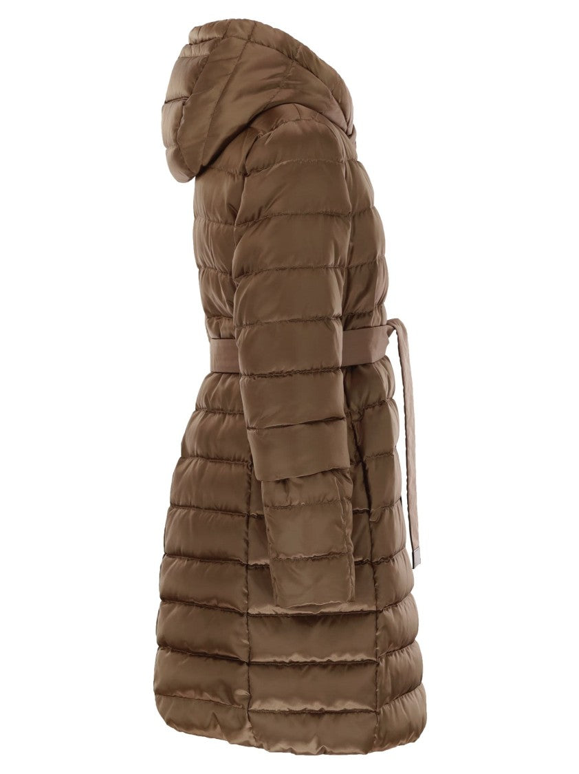 Max Mara Novef - Reversible Down Jacket In Water-Repellent Satin