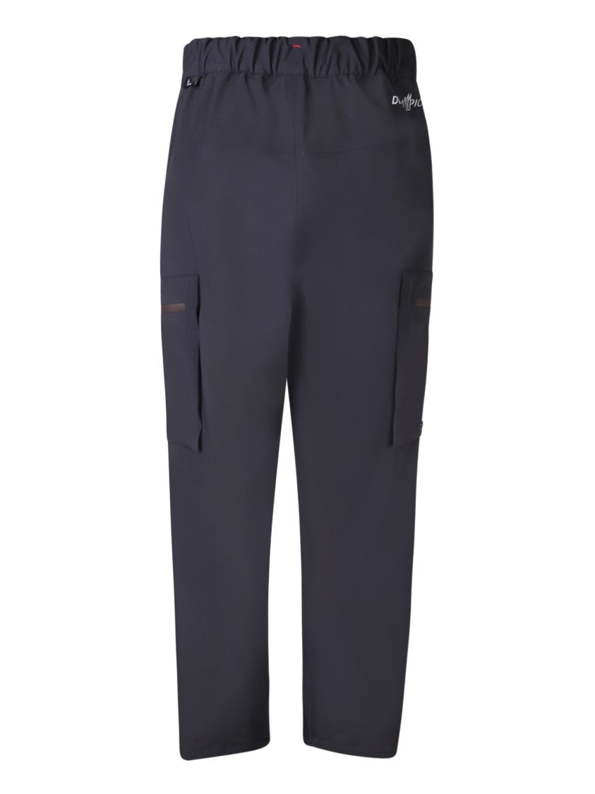 Moncler Grenoble Ergonomic Black Trousers With Technical Fabric