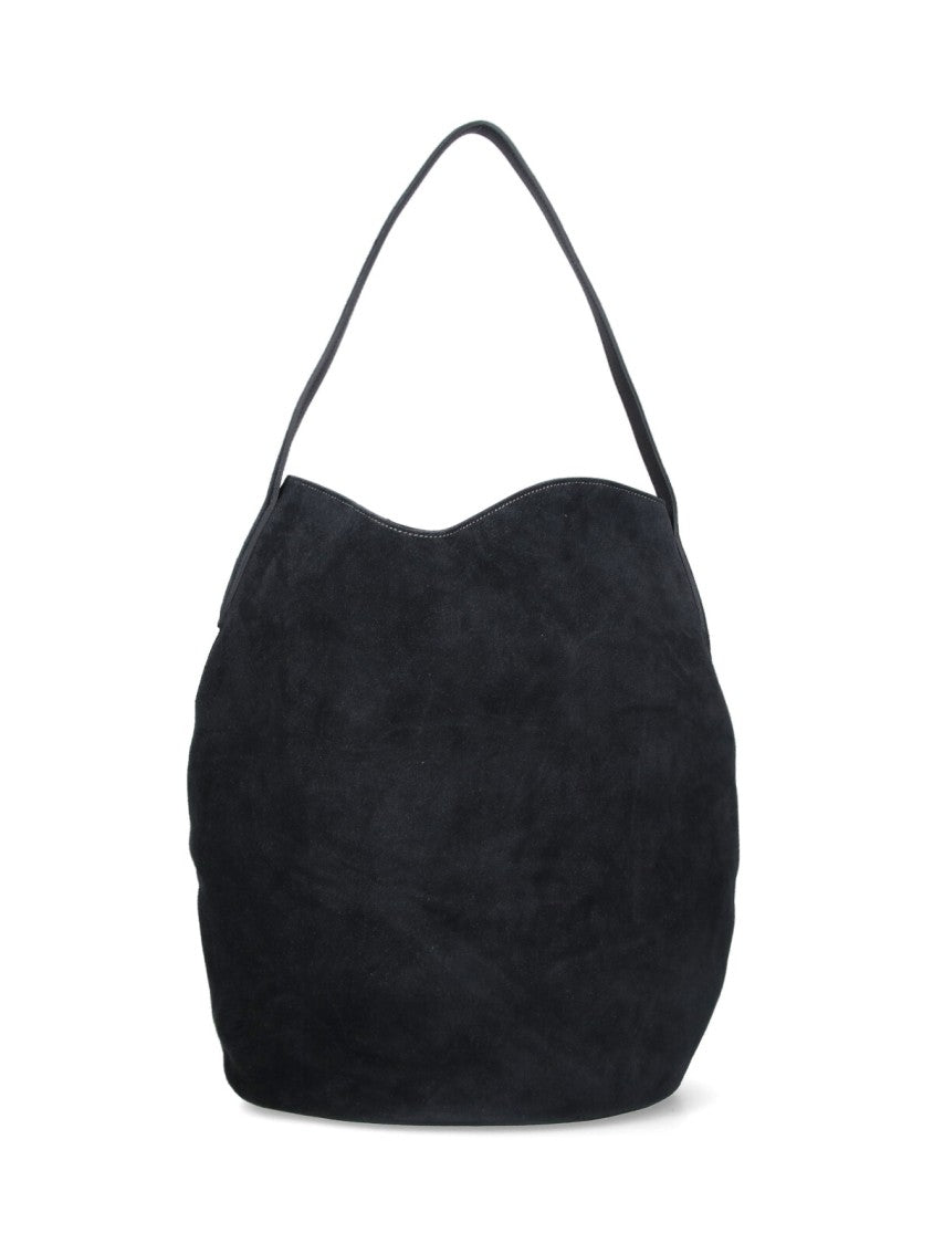Liffner Large "Belted Bag" Bucket Bag – Black