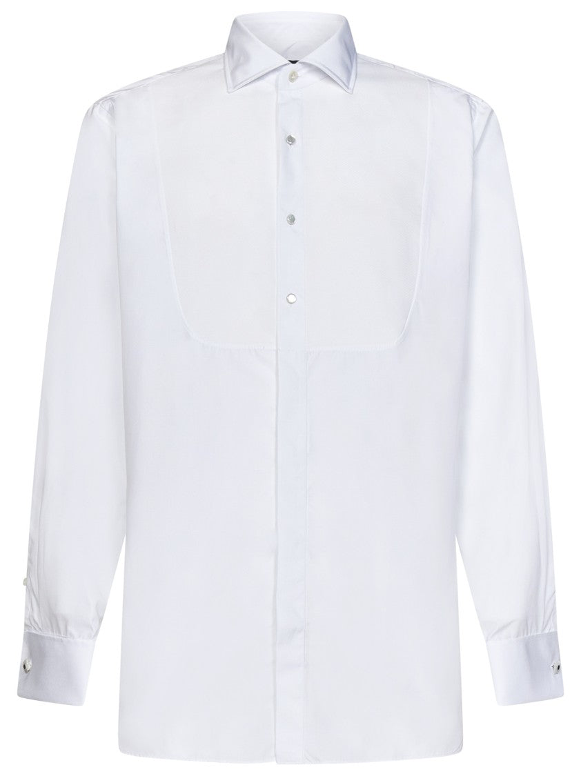 Lardini White Cotton Shirt