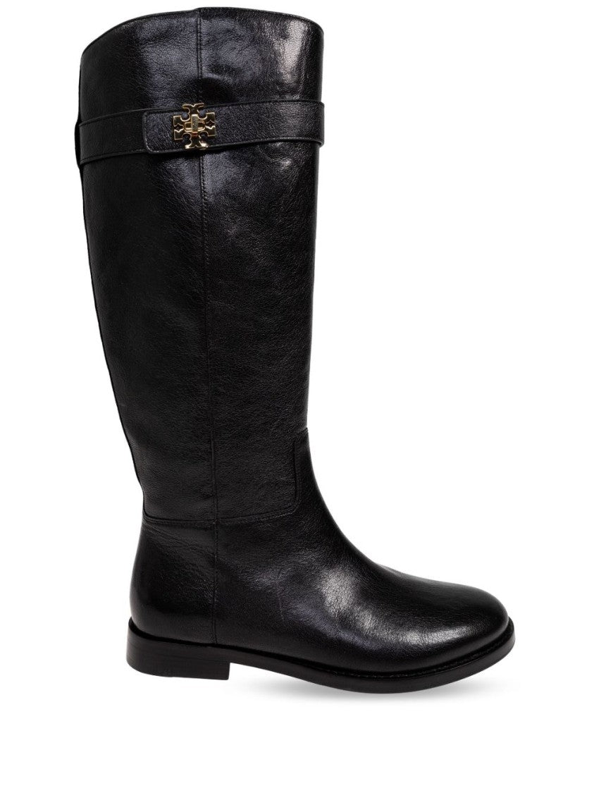 Tory Burch Polished Caprine Leather Knee-High Boots