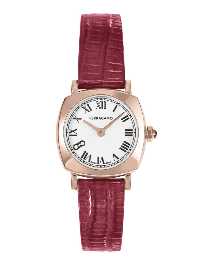 Ferragamo Soft Square Leather Watch