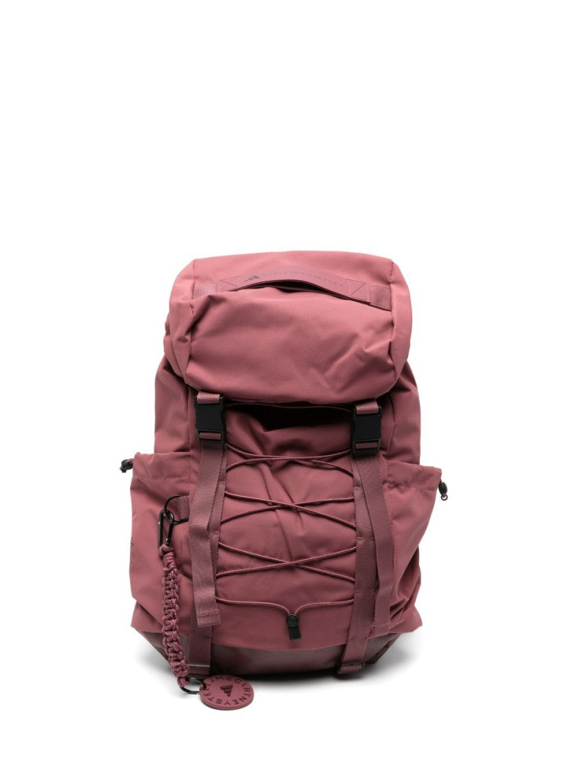 Adidas By Stella Mccartney Pink Spacious Buckle Strap Backpack