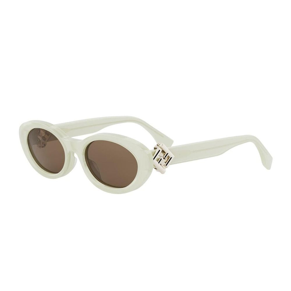 Fendi Ff Diamonds Slim Oval Acetate Sunglasses