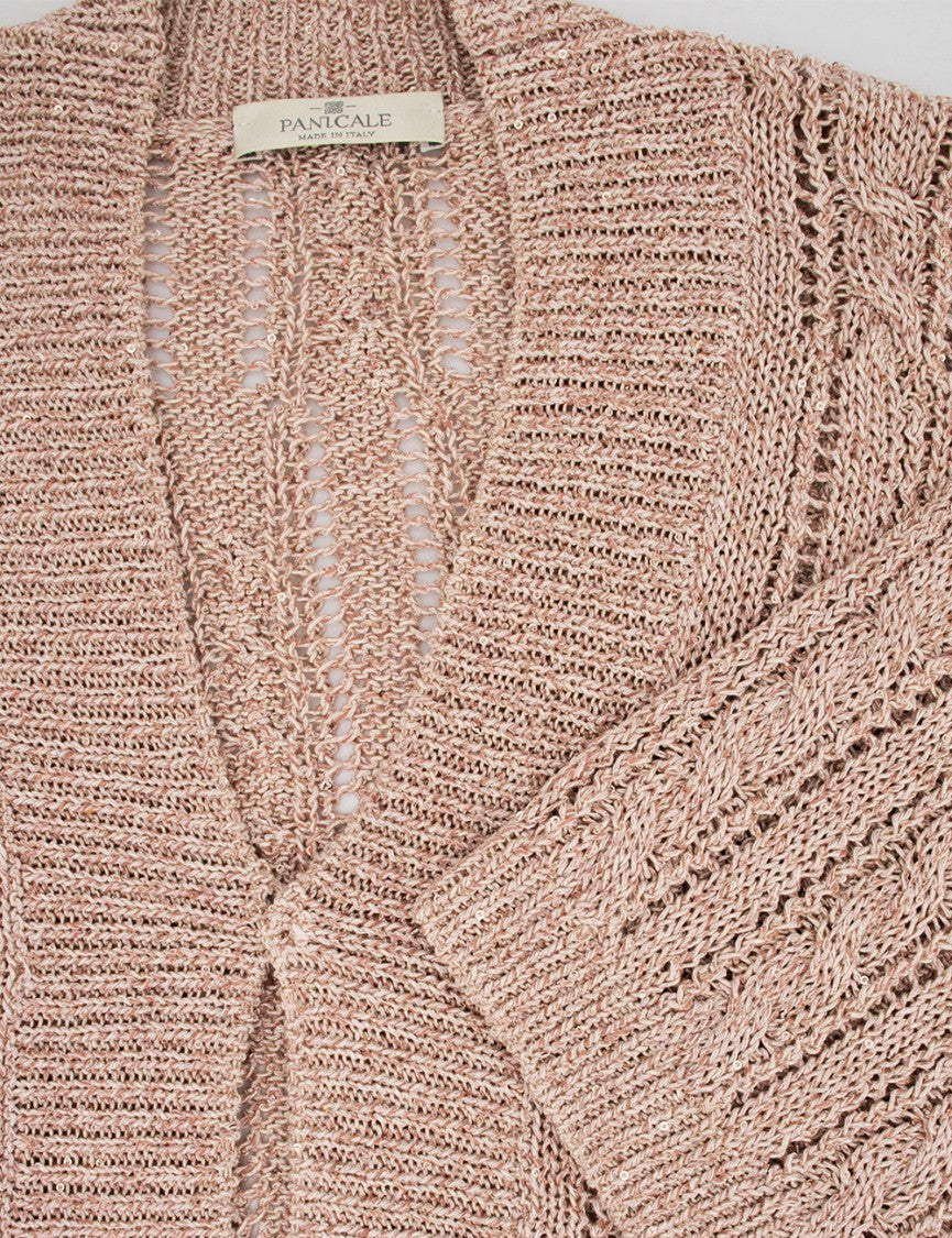 Panicale Knit Cardigan With Open Front