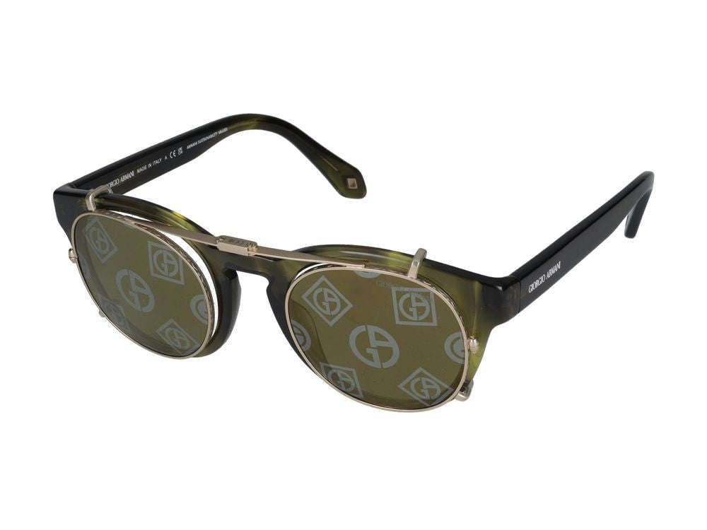 Giorgio Armani Sunglasses 0Ar8190u 59871W Striped Green 48/22/145