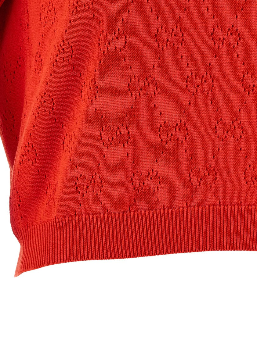Gucci Openwork Gg Sweater
