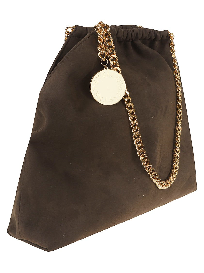 Stella Mccartney Medium Drawstring Tote Bag With Signature Chain Detail
