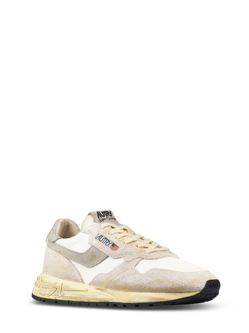 Autry Retro Suede And Leather Low-Top Sneakers