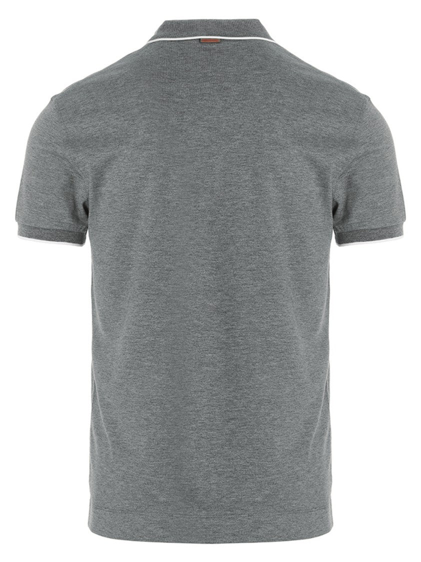 Zegna Logo Embroidery Polo Shirt