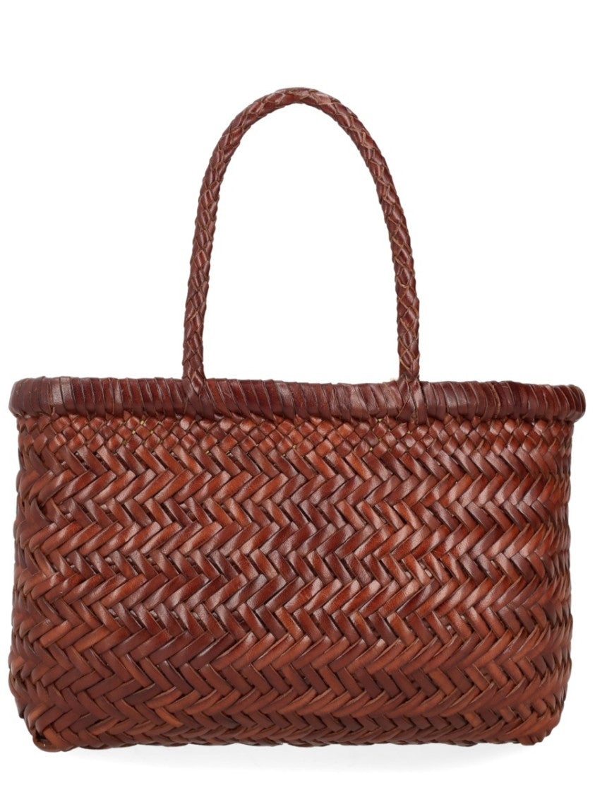 Dragon Diffusion Flat Gora Mini Rectangular Woven Basket Bag