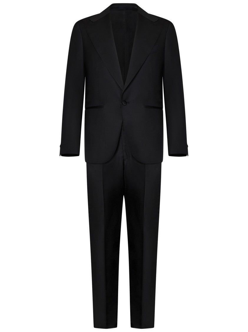 Franzese Collection Tailored Black Suit
