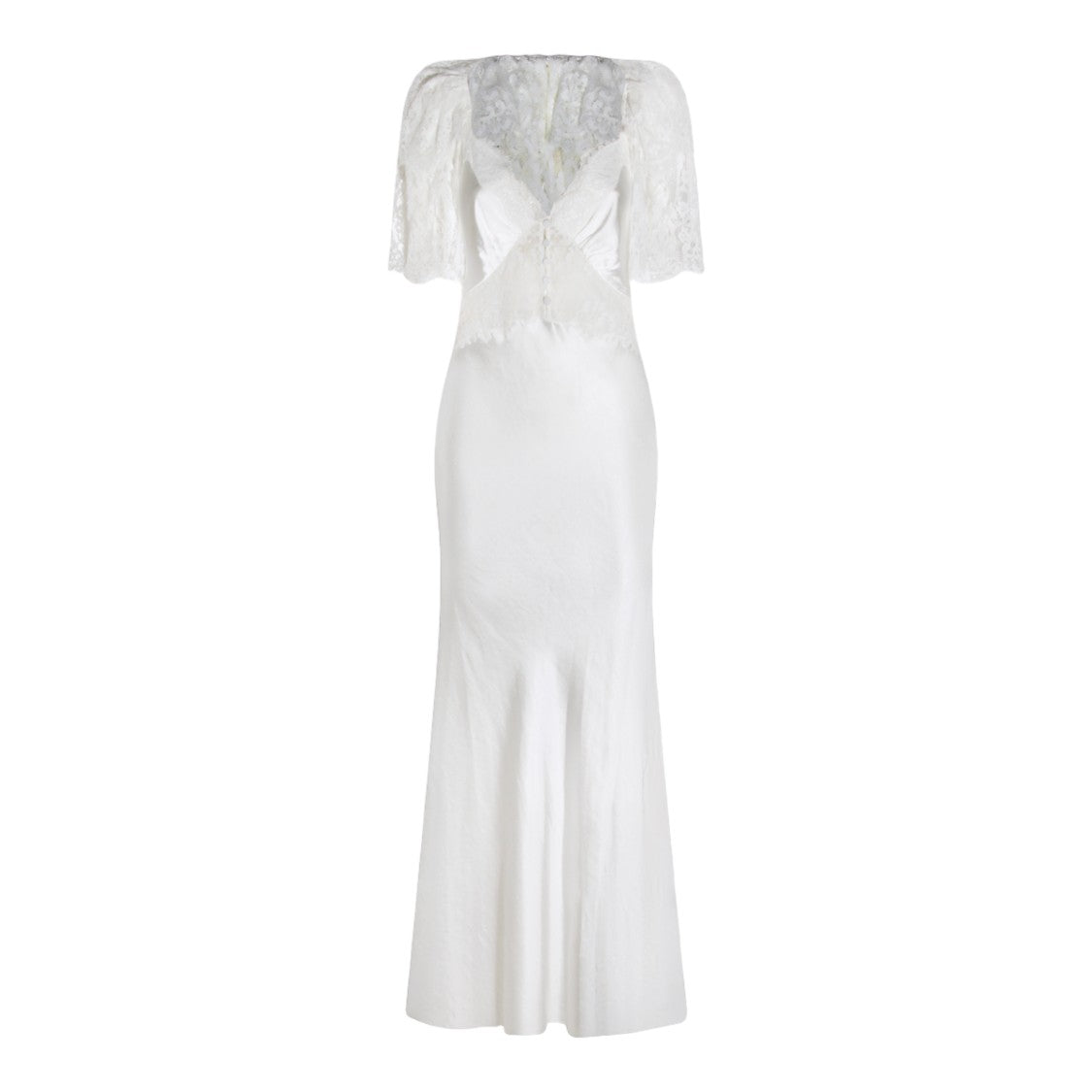 Self-Portrait Maxi Dress With Lace Overlay
