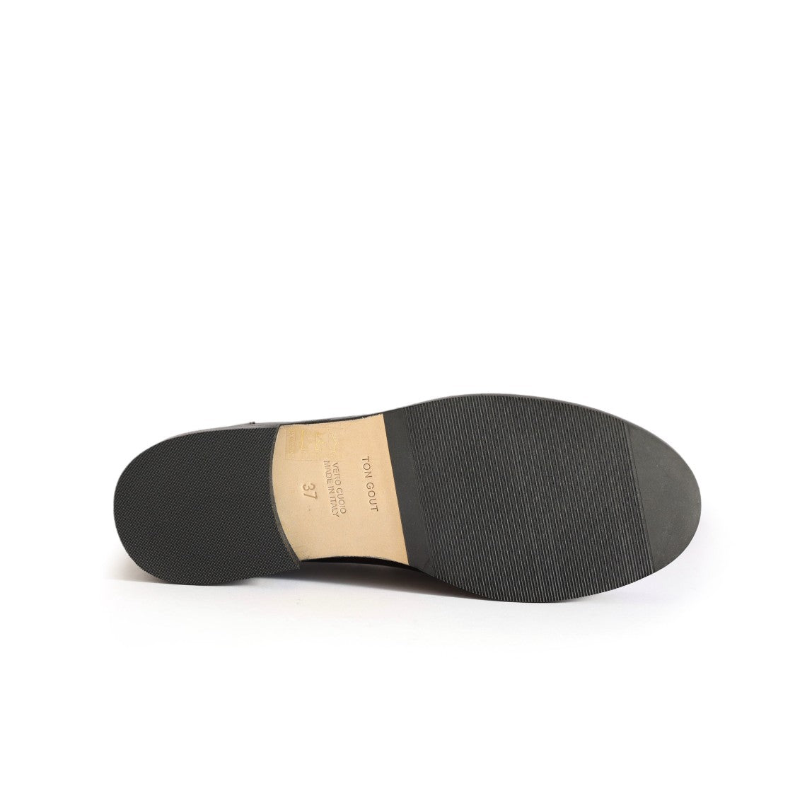 Ton Gout Brown Leather Moccasins Strap Detail