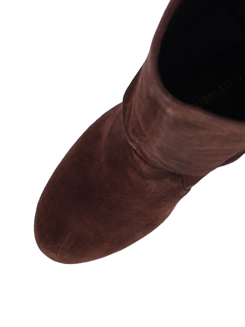 Stuart Weitzman "Babette 85" Boots – Brown
