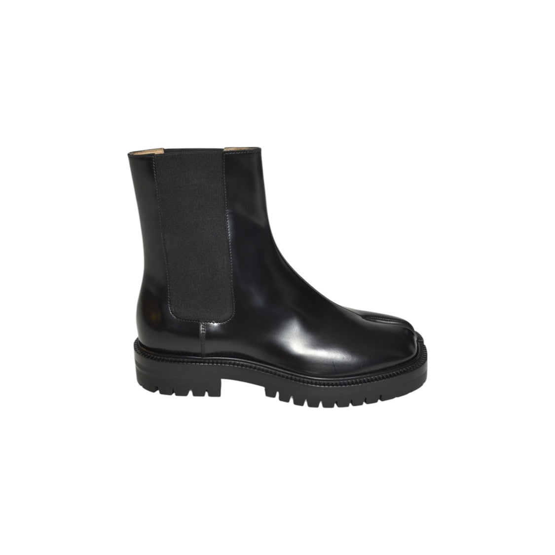Maison Margiela Ankle-High Split-Toe Chelsea Boots In Smooth Leather