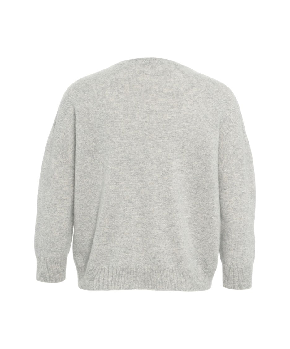 Mvm Light Grey Cashmere Sweater