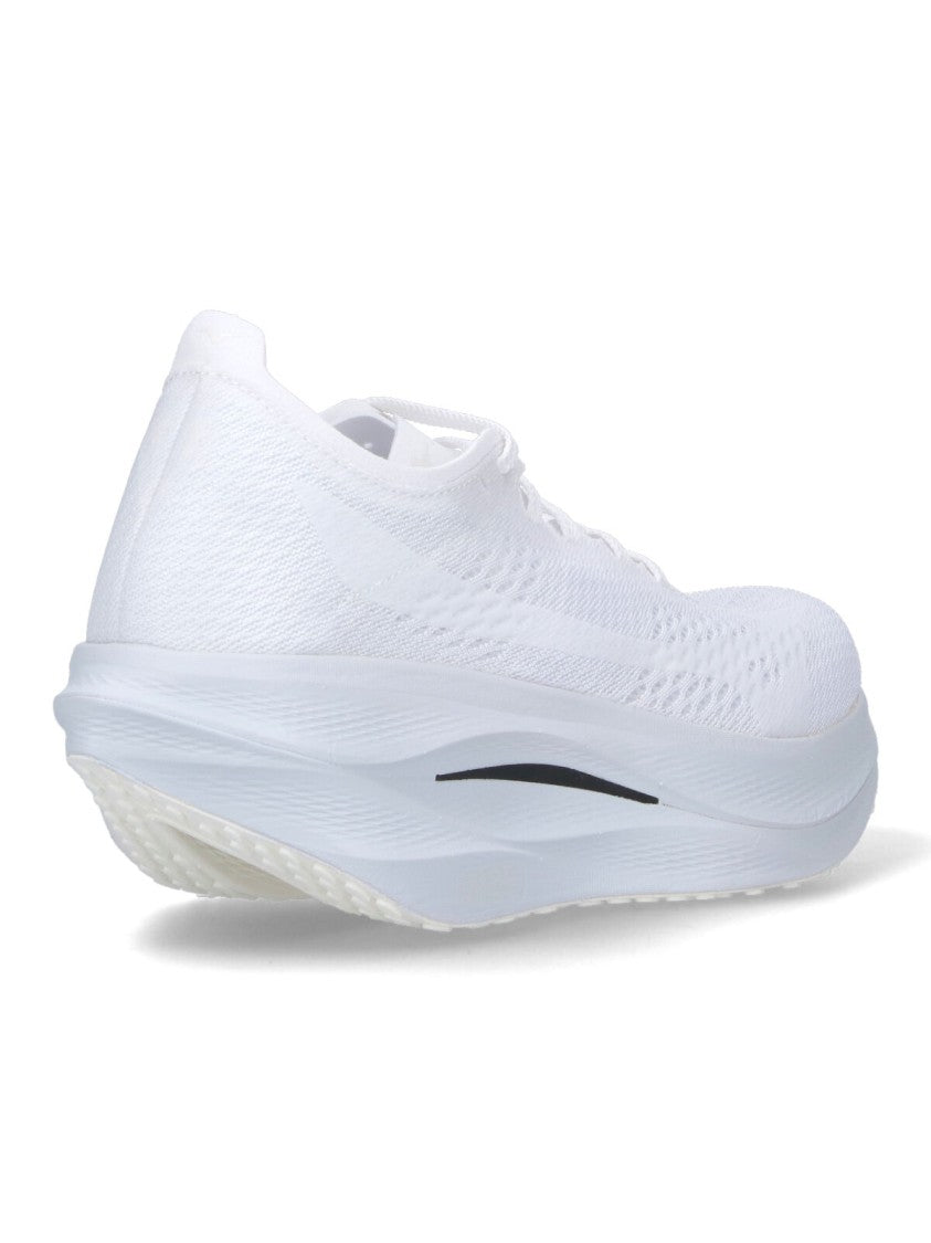 Comme Des Garçons Tonal White Fabric Sneakers