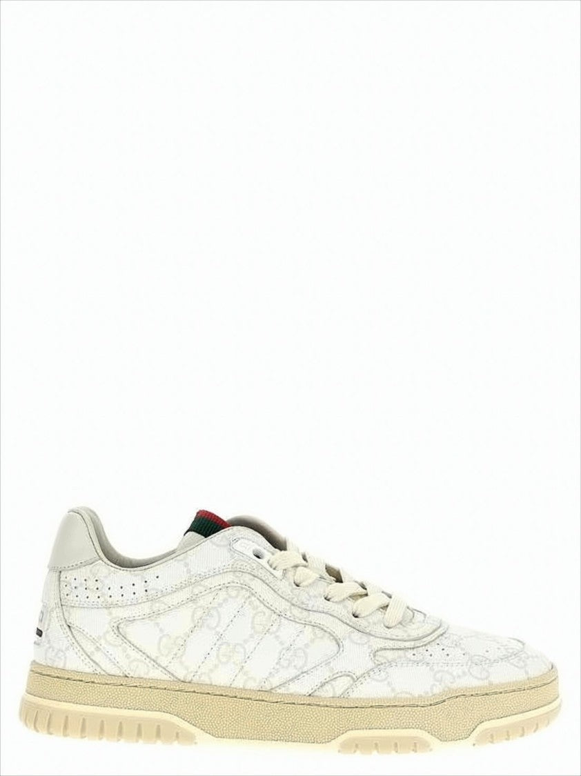 Gucci Canvas Sneakers With Monogram Pattern