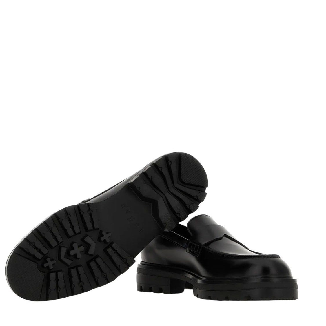 Hogan Sophisticated Penny Loafers In Leather