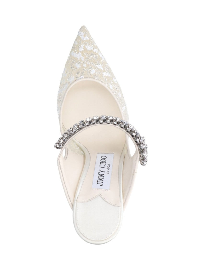 Jimmy Choo White Bing 100 Pumps