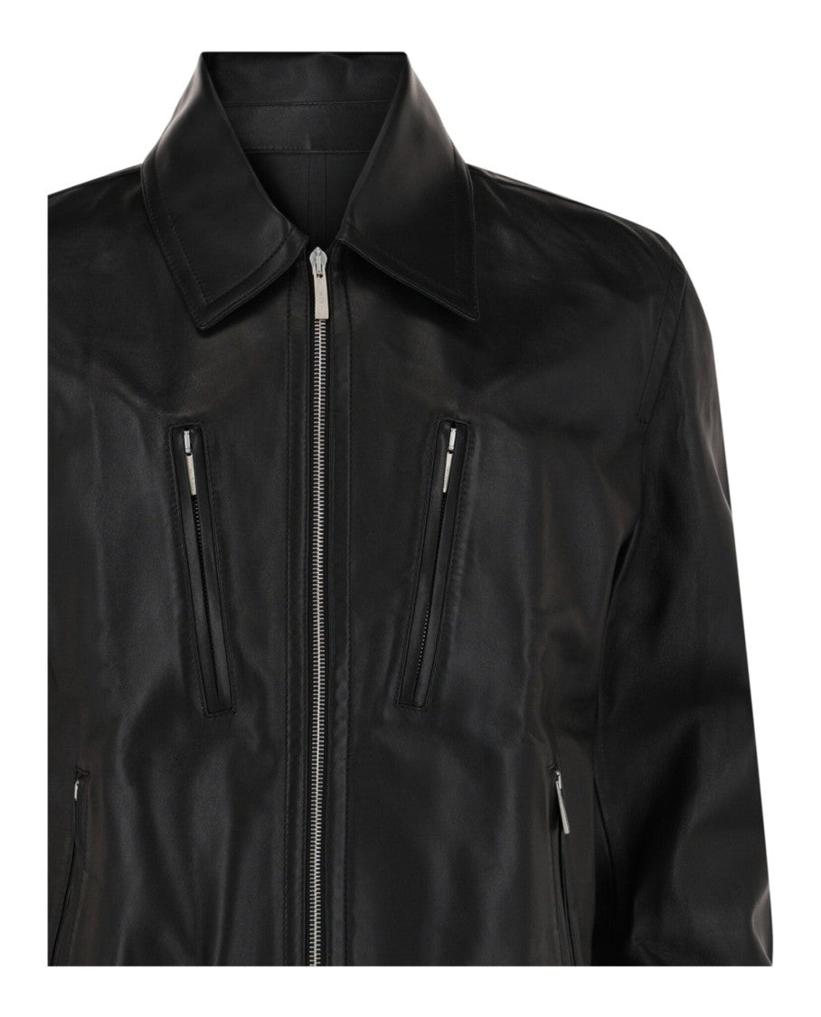 Ferragamo Zip-Up Leather Jacket