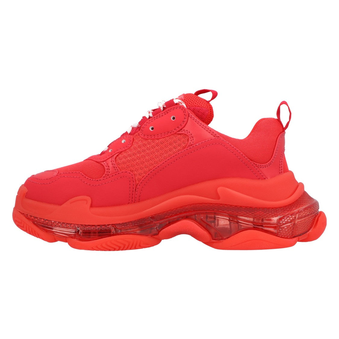 Balenciaga Triple S Clear Sole Sneaker In Red