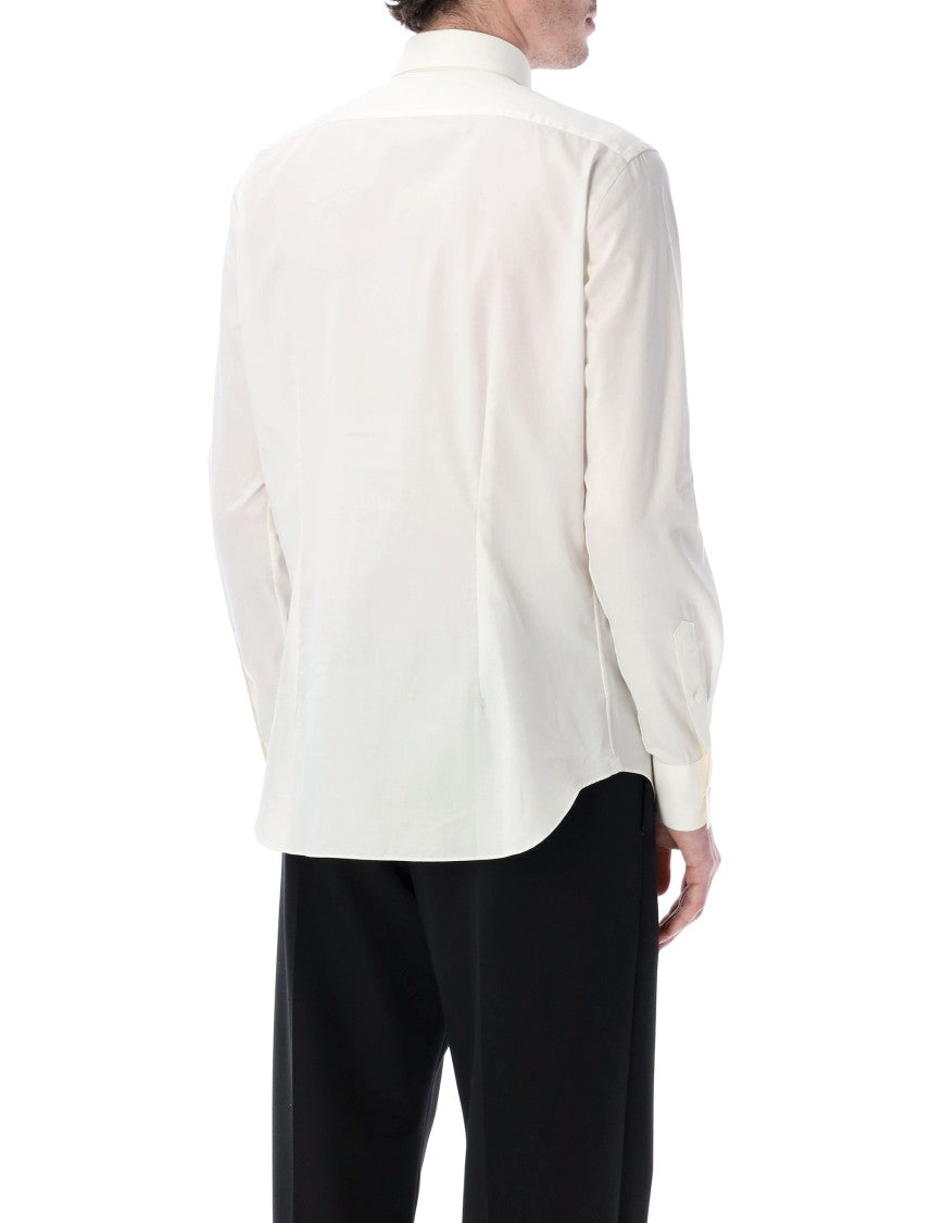 Xacus White Shirt With French Collar