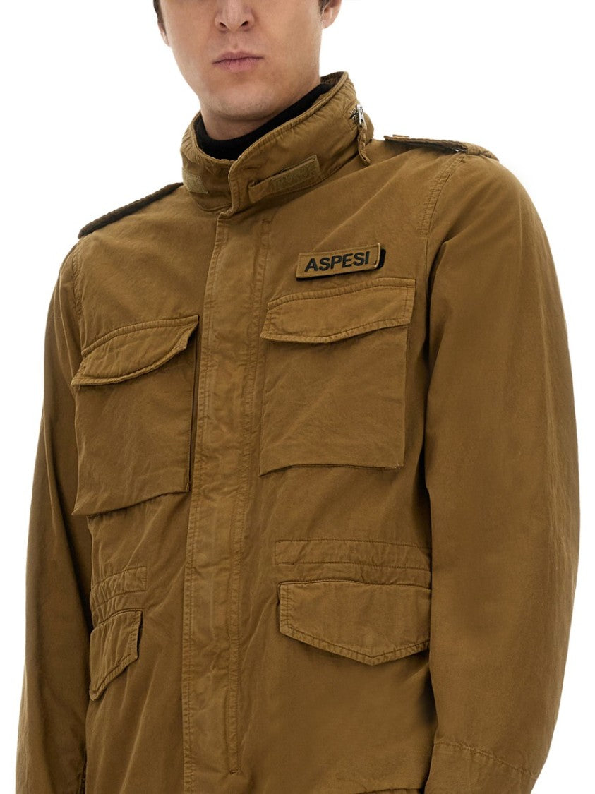Aspesi Military-Inspired Jacket With Logo
