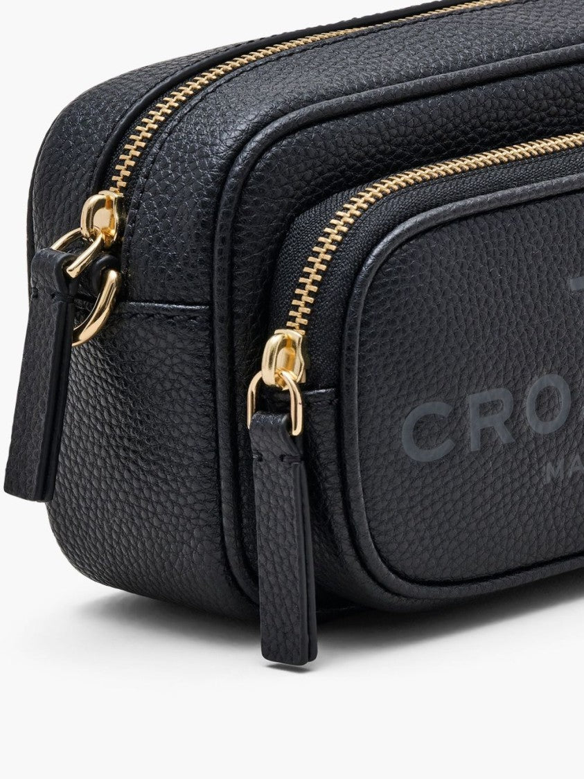 Marc Jacobs Structured Black Crossbody Bag With Bold Logo