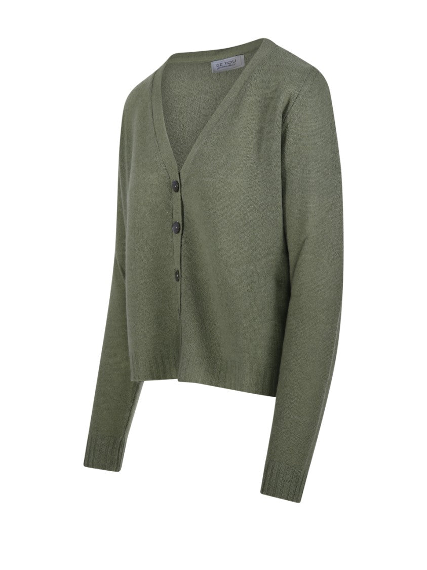 Be You Cropped Cashmere Cardigan With V-Neckline