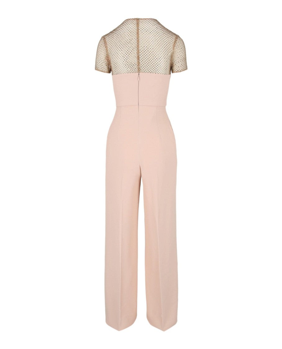 Stella Mccartney Crystal-Embellished Short Sleeve Jumpsuit