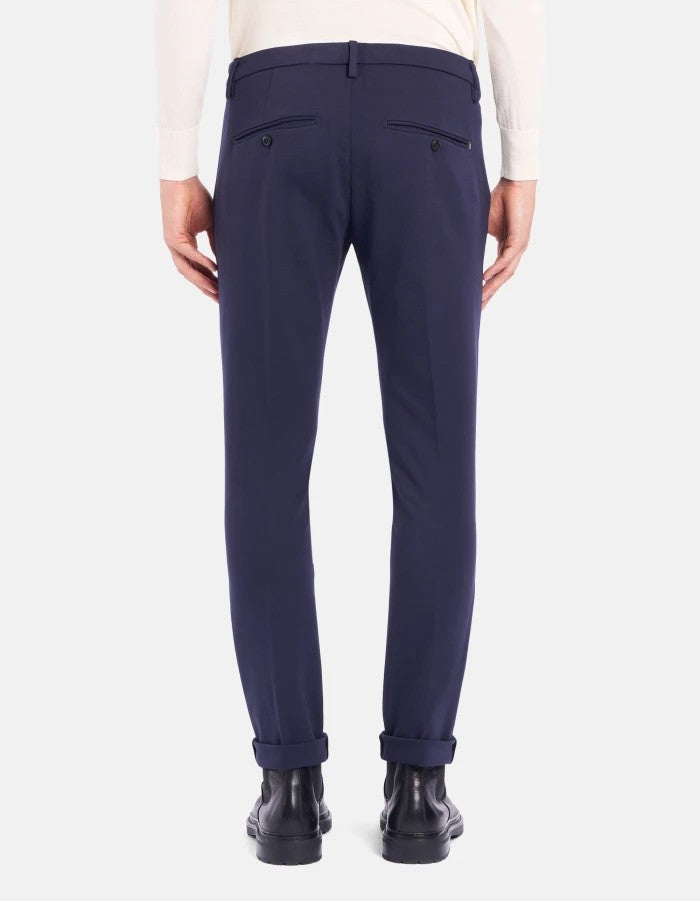 Dondup Blue Straight-Leg Five-Pocket Jeans