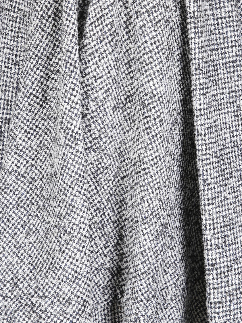 Comme Des Garçons Tailored Wool-Nylon Blend Skirt With Classic Silhouette