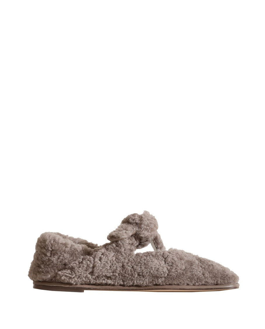 Hereu Llasada Curly Shearling Flats